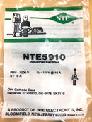 NTE5910, 1,000V PRV @ 16A General Purpose Diode ~ DO-4 Stud Case (ECG5910)