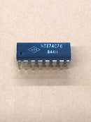 NTE74C76, TTL-CMOS Dual J-K Flip Flop w/Clear and Preset ~ 14 Pin DIP