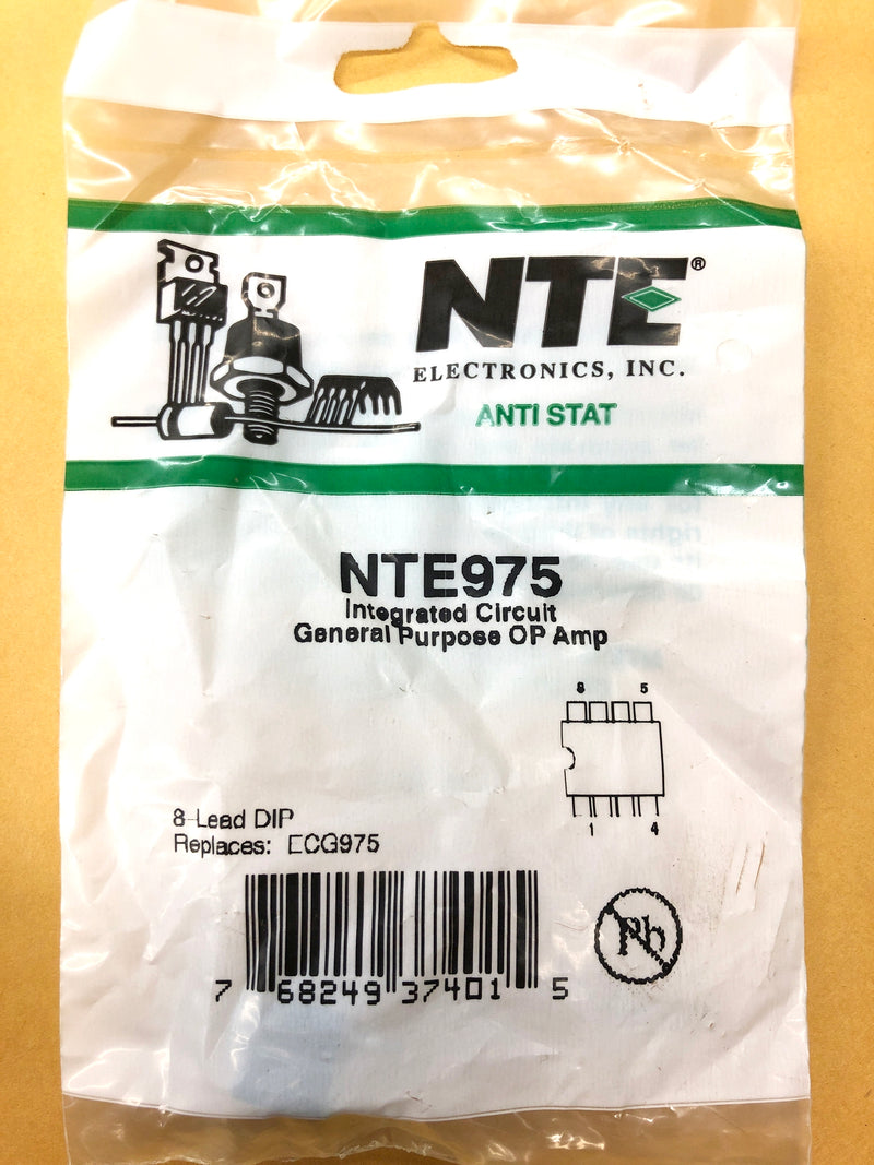 NTE975, General Purpose Operational Amplifier ~ 8 Pin DIP (ECG975)