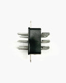 Cinch Jones / Beau P312AB, 12 Pin Male Angle Bracket Connector ~ 10A @ 250V AC