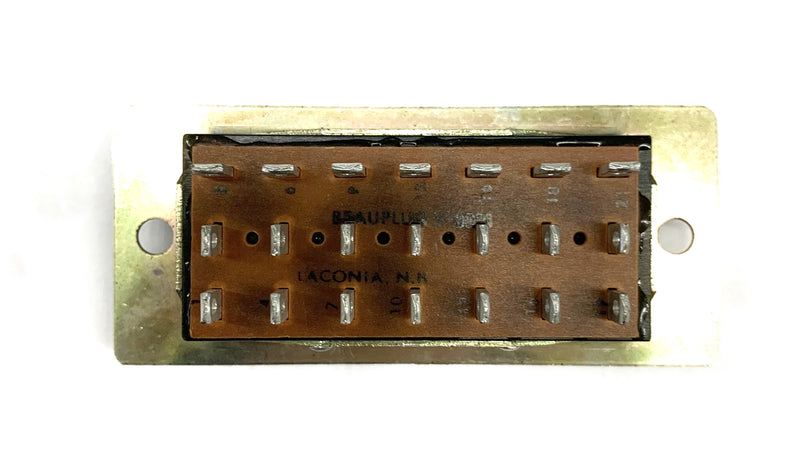 Beau S-3321-SB, 21 Pin Male Shallow Bracket Panel Connector ~ 10A @ 250V AC