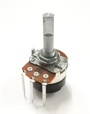 Philmore PC245 10K Ohm Linear Taper Combo Terminal Potentiometer With Switch, 24mm Body with 1/4" D Shaft