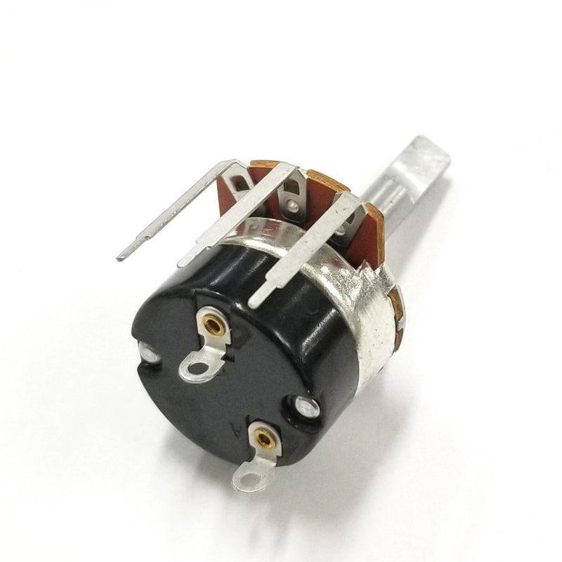 Philmore PC245 10K Ohm Linear Taper Combo Terminal Potentiometer With Switch, 24mm Body with 1/4" D Shaft