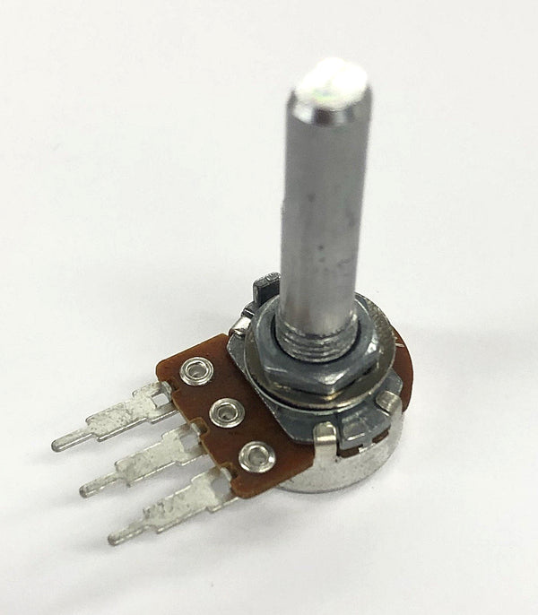Philmore PC86 100K Ohm Audio Taper Potentiometer, 16mm Body with 1/4" D Shaft