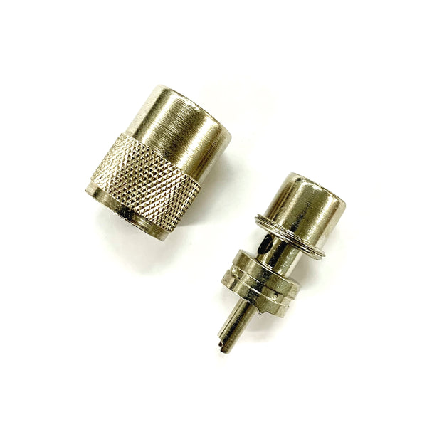 UHF Male (PL-259) 2 Piece Solder Plug for RG6 and RG6/U Cable