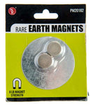 1/2" x 5mm, 8LB Rare Earth Magnet (Nickel Neodymium N35) ~ 2 Pieces