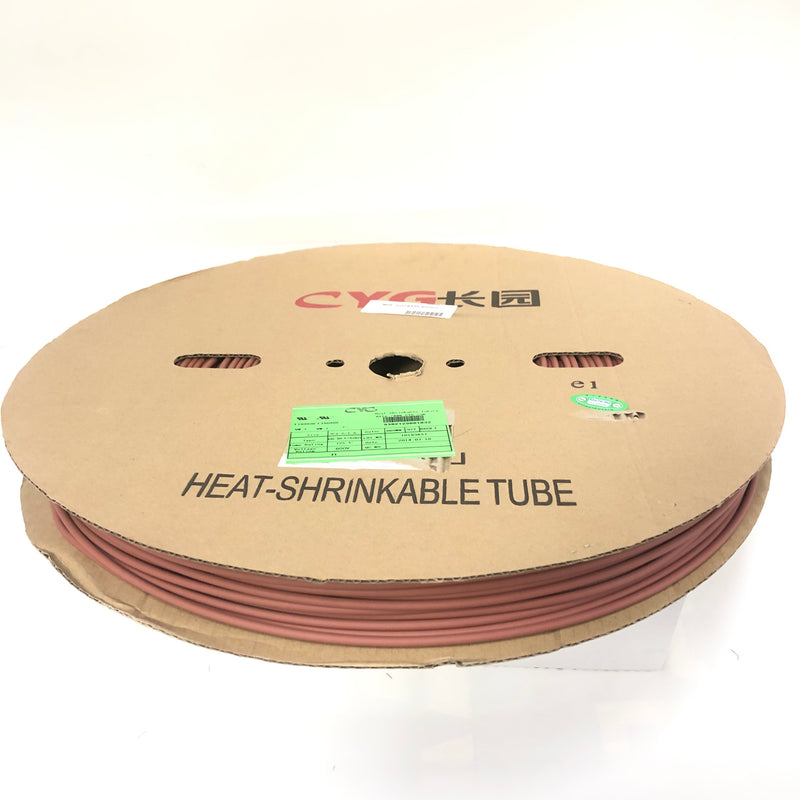 Thermosleeve CYG HST18330, BROWN 1/8" 2:1 Heat Shrink ~ 330 Foot Roll