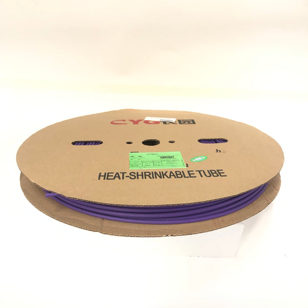 Thermosleeve CYG HST316330, VIOLET/PURPLE 3/16" 2:1 Heat Shrink ~ 330 Foot Roll