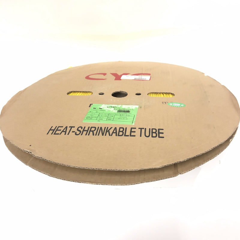 Thermosleeve CYG HST12330, YELLOW 1/2" 2:1 Heat Shrink ~ 330 Foot Roll