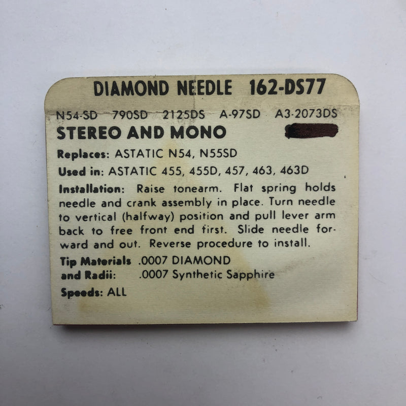 Pfanstiehl 162-DS77 Diamond / Sapphire Needle