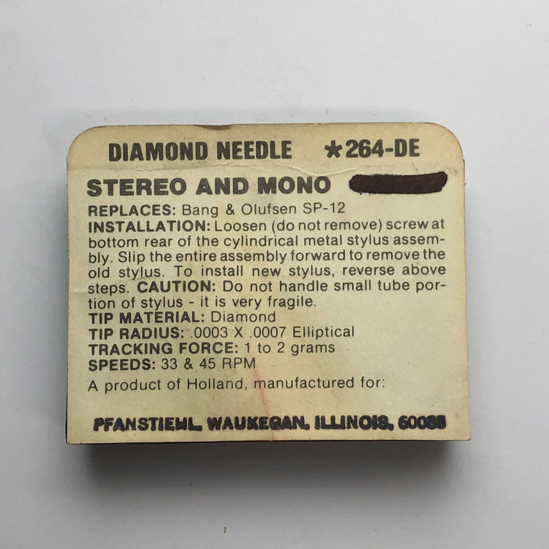 Pfanstiehl 264-DE Diamond Needle