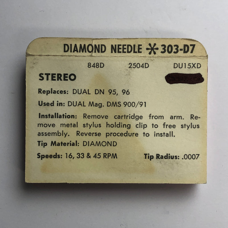 Pfanstiehl 303-D7 Diamond Needle