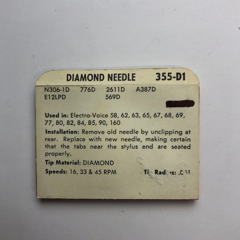 Pfanstiehl 355-D1 Diamond Needle