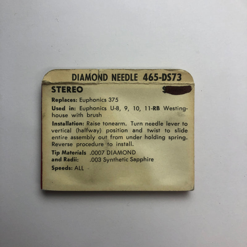 Pfanstiehl 465-DS73 Diamond Needle