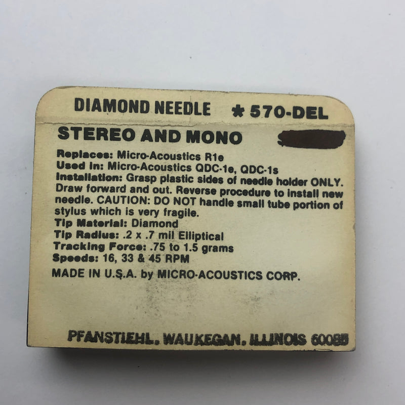 Pfanstiehl 570-DEL Diamond Needle