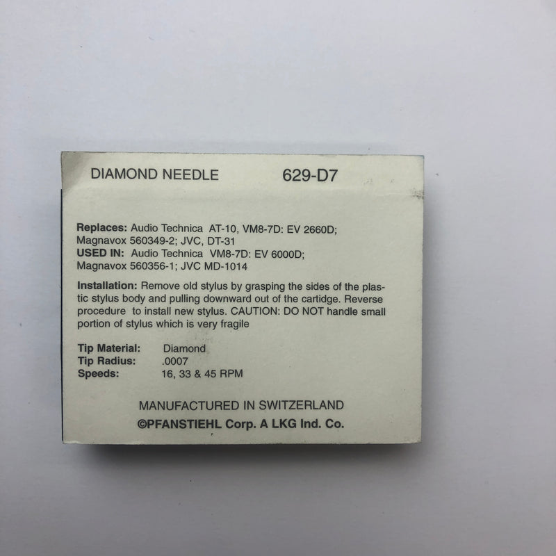 Pfanstiehl 630-D7 Diamond Needle