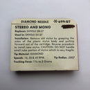 Pfanstiehl 699-D7 Diamond Needle