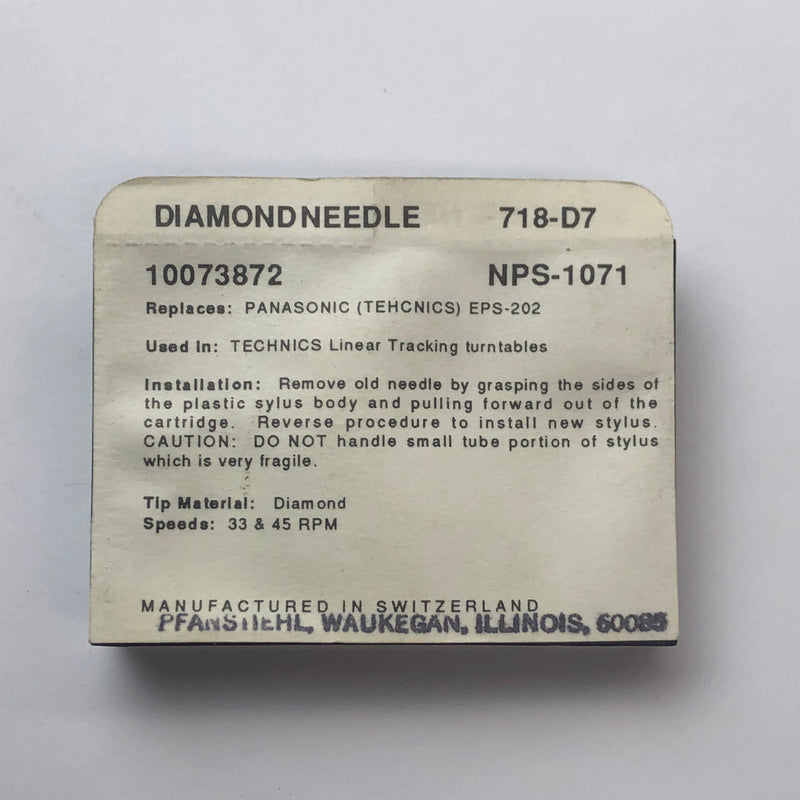 Pfanstiehl 718-D7 Diamond Needle