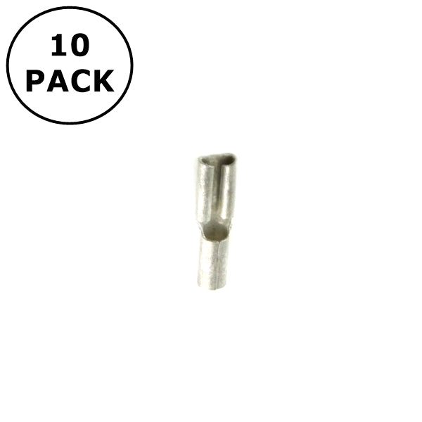(1560) 0.110" Female Non Insulated Quick Disconnects for 16-14AWG Wire ~ 10 Pack