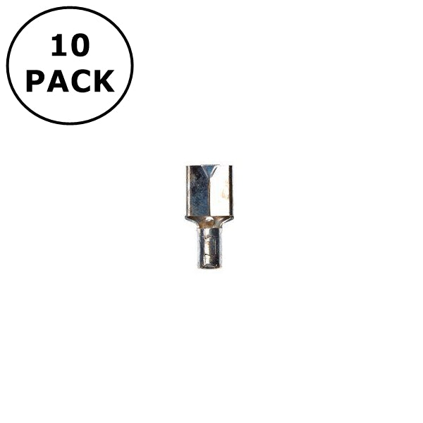 (1554) 0.250" Female Non Insulated Quick Disconnects for 22-18AWG Wire ~ 10 Pack