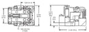 NTE R04-11A30-12 DPDT, 12 Volt AC Coil 30 Amp Heavy Duty Open Frame Relay 30A