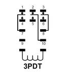 NTE R06-14A10-24 3PDT 24 Volt AC Coil 10 Amp Heavy Duty Open Frame Relay 10A