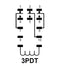 NTE R06-14A10-24 3PDT 24 Volt AC Coil 10 Amp Heavy Duty Open Frame Relay 10A