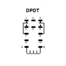 NTE R06-11A10-120 DPDT 120 Volt AC Coil 10 Amp Heavy Duty Open Frame Relay 10A