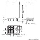 NTE R12-11A5-24 DPDT, 24 Volt AC Coil 5 Amp General Purpose Relay 5A