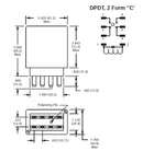 NTE R18-11A20-120 DPDT, 120 Volt AC Coil, 20A@120V AC or 28V DC High Power Relay