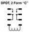 NTE R20-11D6-24 DPDT 24V DC Coil, PC Mount Relay ~ 8A@250V AC or 28V DC