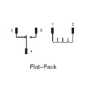 NTE R24-5D10-6FP, 6 Volt DC Coil 8 Amp SPDT, Flat Pack P.C. Mount Relay