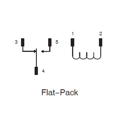 NTE R24-5D10-6FP, 6 Volt DC Coil 8 Amp SPDT, Flat Pack P.C. Mount Relay