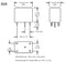 NTE R48-5D10-6 SPDT, 6 Volt DC Coil, SPDT 10A@120V AC/28V DC PC Mount Relay