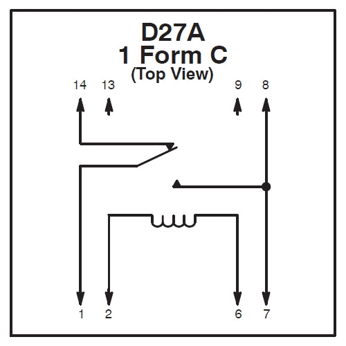 NTE R56-5D.5-6, 5 Volt DC Coil, 0.5 Amp SPDT DIP Reed Relay