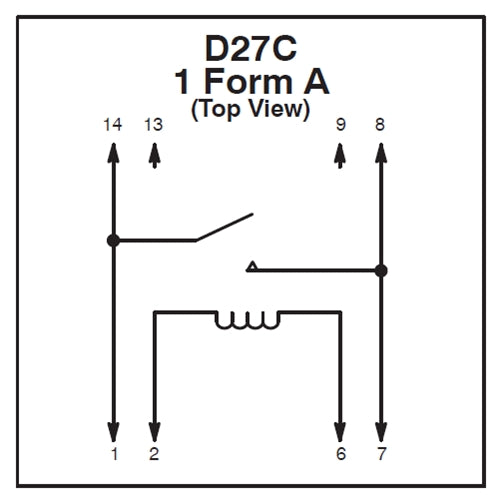 NTE R57-1D.5-12, 12 Volt DC Coil, 0.5 Amp SPST-NO DIP Reed Relay