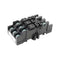 NTE R95-115, 11 Pin (0.187" Blade) Relay Socket ~ DIN Rail or Surface Mount