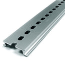 NTE R95-125, 1 Meter (39.37 Inch) Length Pre-Punched Steel DIN Rail