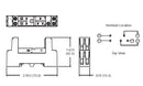 NTE R95-130 5 Pin Slim Line Relay Socket for NTE R22 & R49 SPDT Relays DIN Mount