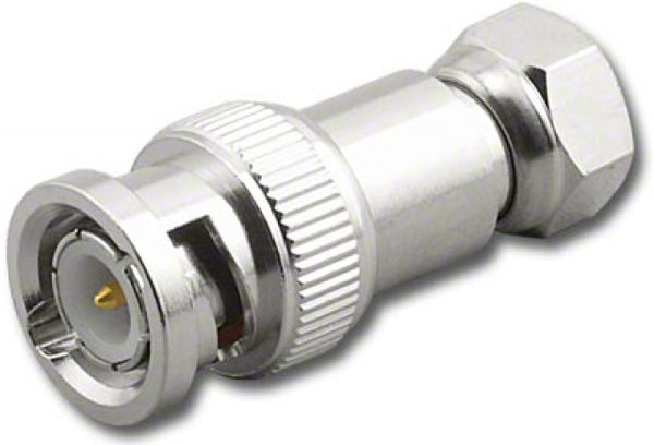 NEW Male "F" Plug to Male BNC Plug Adapter RFA-8374