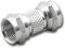 RFF-7736, "F" Type Male to Male Inline Splice Coupler ~ 2 Pack