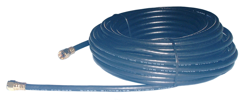Philmore RG625 Direct Burial Grade Type F TV Coax Cable ~ BLACK 25 Foot Length