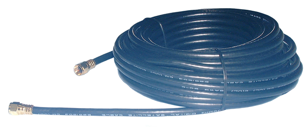 Philmore RG675 Direct Burial Grade Type F TV Coax Cable ~ BLACK 75 Foot Length