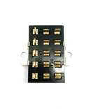Beau S-3315-AB-G, 15 Pin Male Angle Bracket Connector ~ Gold Plated Pins