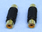 Philmore # SAG13 1 Pair RCA Female to Female Couplers ~ Gold Plated