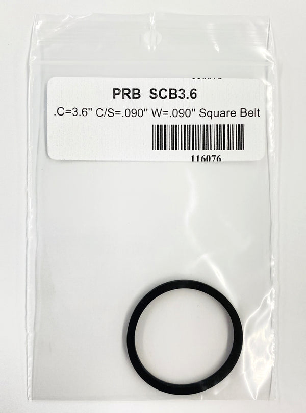 PRB SCB 3.6 Square Cut Belt for VCR, Cassette, CD Drive or DVD Drive SCB3.6
