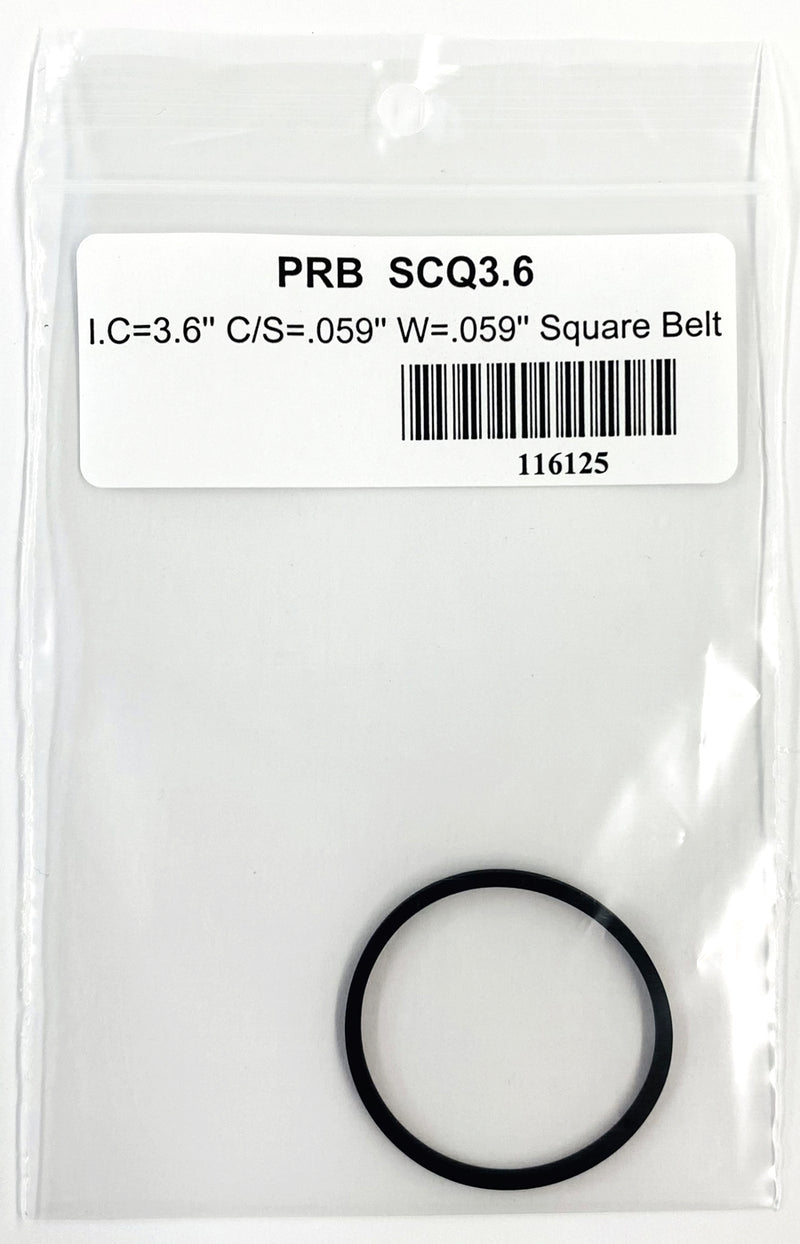PRB SCQ 3.6 Square Cut Belt for VCR, Cassette, CD Drive or DVD Drive SCQ3.6