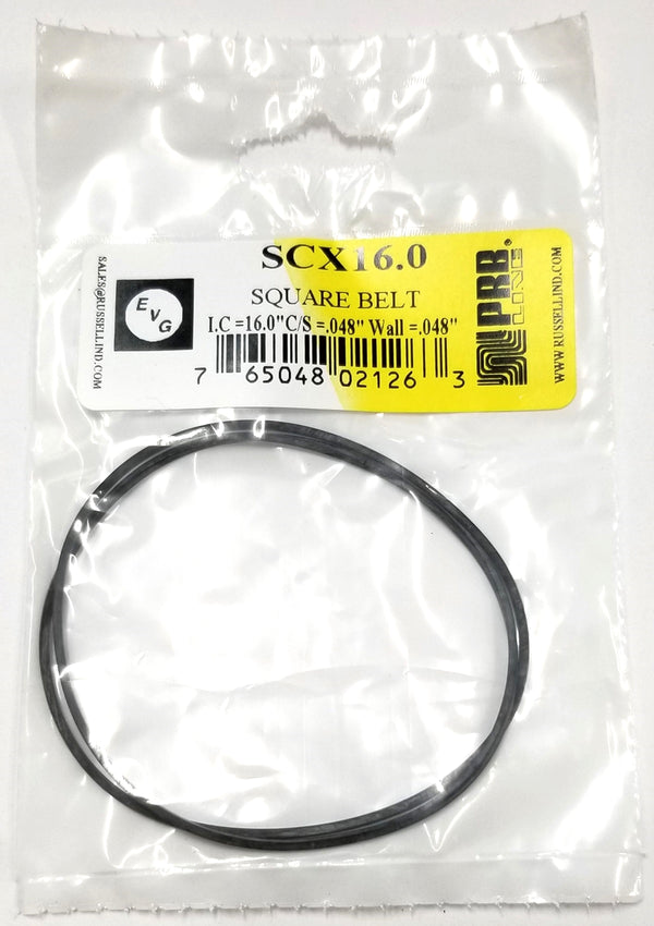 PRB SCX 16.0 Square Cut Belt for VCR, Cassette, CD Drive or DVD Drive SCX16.0