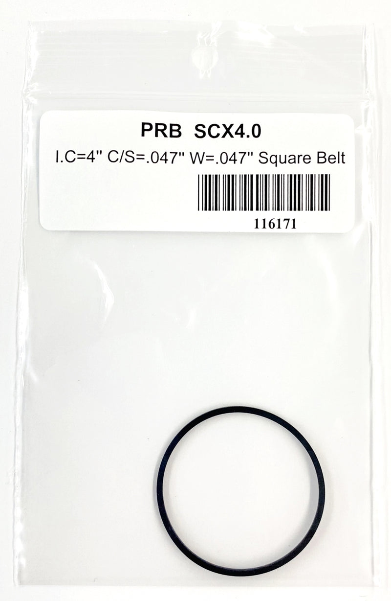 PRB SCX 4.0 Square Cut Belt for VCR, Cassette, CD Drive or DVD Drive SCX4.0