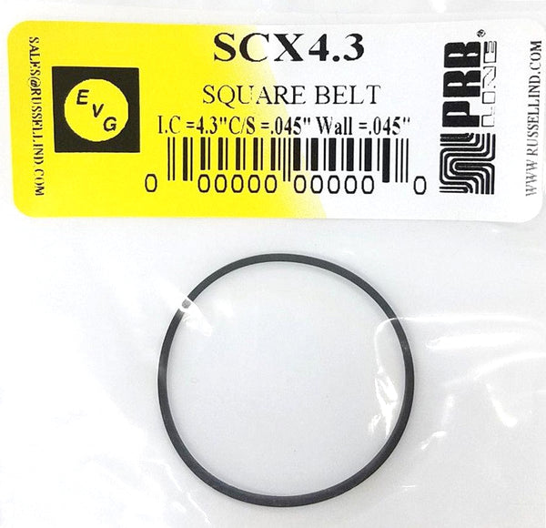 PRB SCX 4.3 Square Cut Belt for VCR, Cassette, CD Drive or DVD Drive SCX4.3